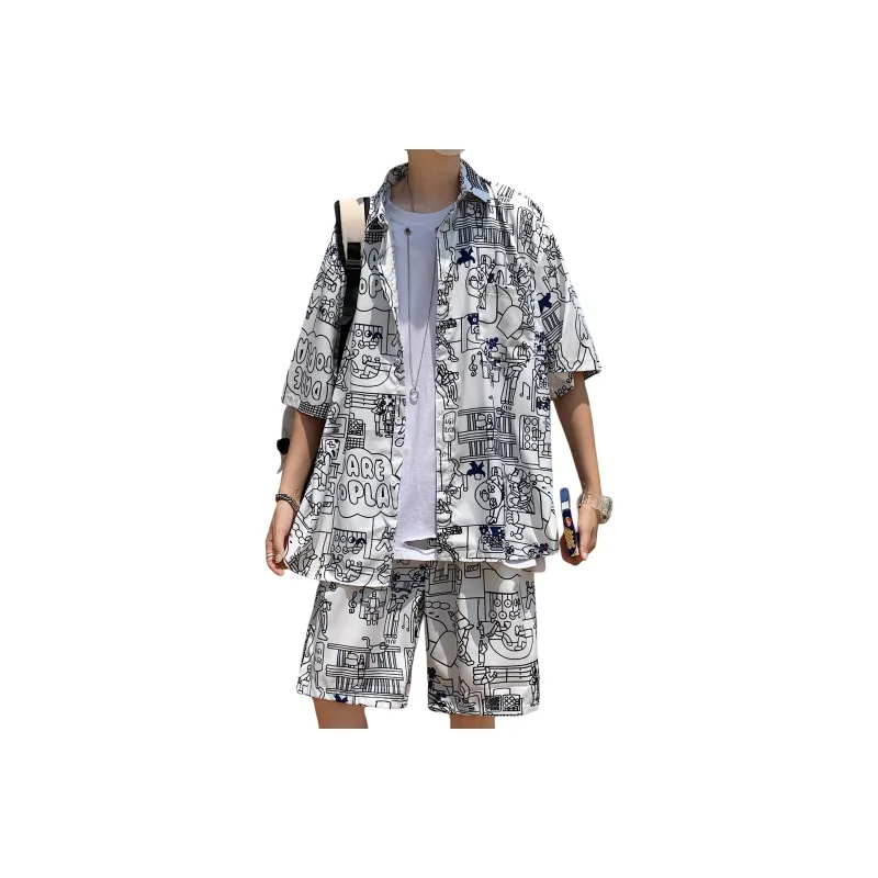 ZWWWZ Shirt Matching Set Unisex-0