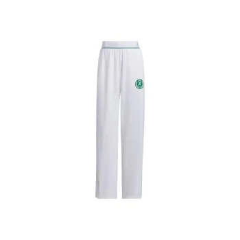 Adidas Verbiage Doubleknit Pants Knitted Sports Pants Women's White