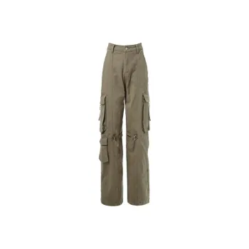 Gyokuu Cargo Pants Jeans Women's Gray Green