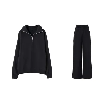 SOON FLOWER Sweatshirt Set Women's Black
