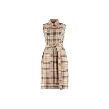 Burberry FW22 Sleeveless Dress Women's Yellow