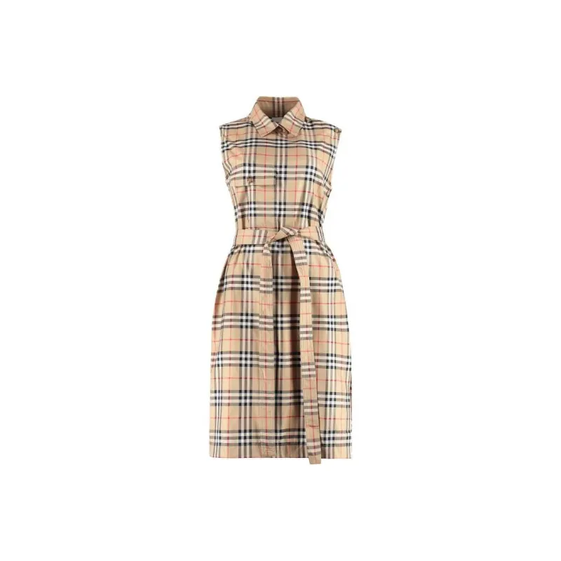Burberry FW22 Sleeveless Dress Women's Yellow-0