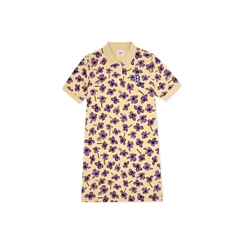 MLB Short Sleeved Dress Women's Dark Beige Skin