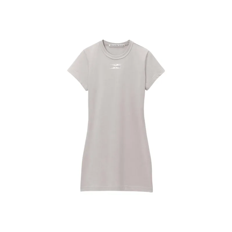Alexander Wang Blade Logo Embossed Minidress-0