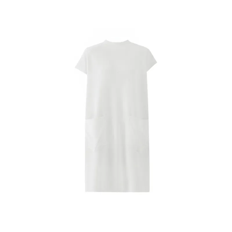 SOON FLOWER Short Sleeved Dress Women's Ecru-0