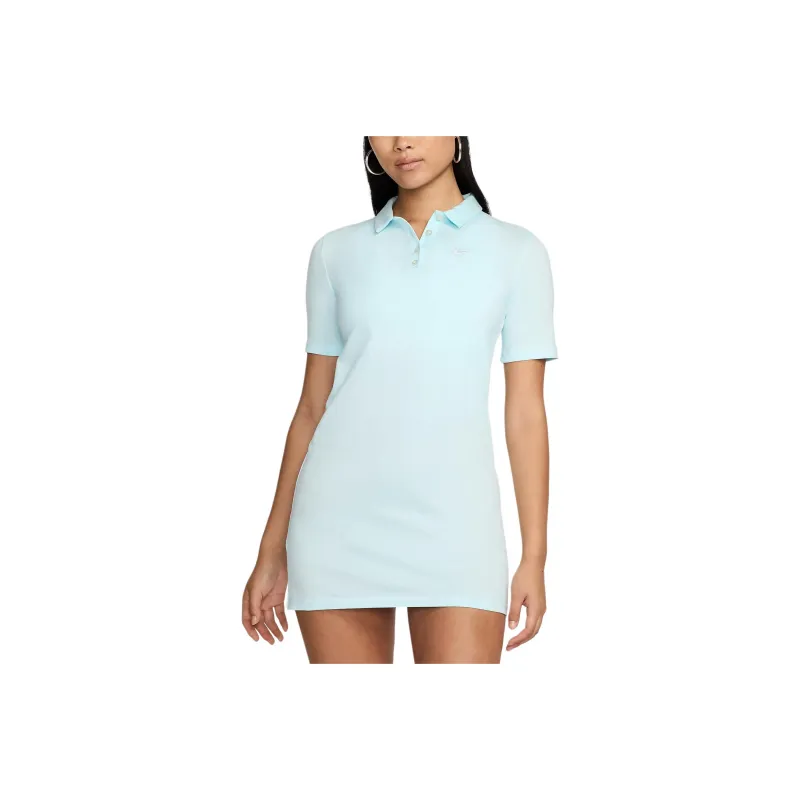 Nike Sportswear Short Sleeved Dress Women's Glacier Blue/White-0