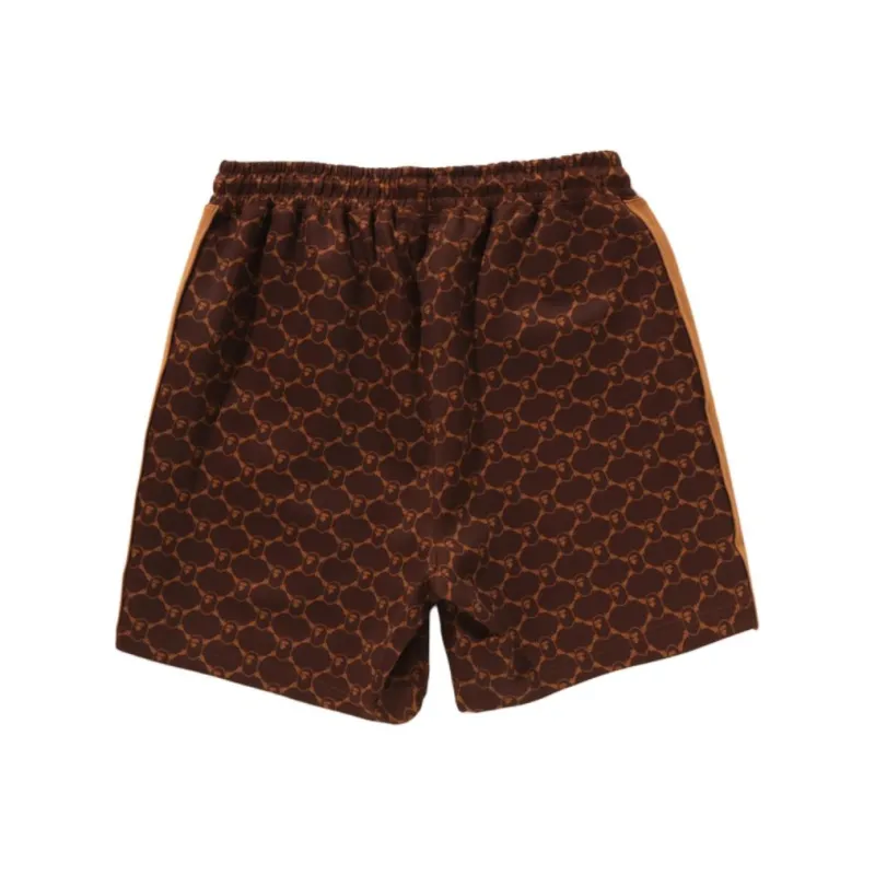 Bape College Monogram Relaxed Fit Sweat Shorts-1