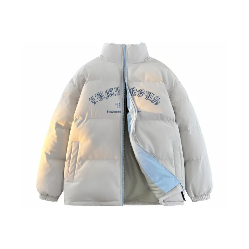 Warrior Ride The Wind Collection Open Ended Smile Collection Puffer Jacket Unisex-18