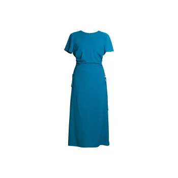 ROEYSHOUSE Short Sleeved Dresses Women's Peacock Blue