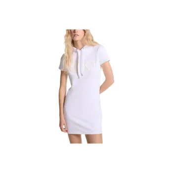 MICHAEL KORS SS24 Short Sleeved Dress Women's White