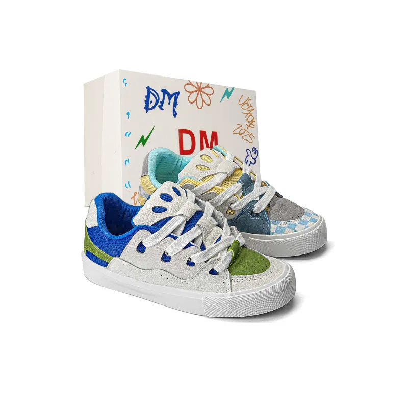 DM Low-Top Casual Shoes Unisex Mismatched-2