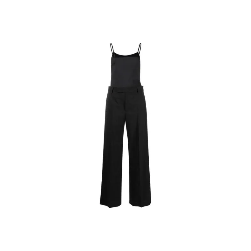 MM6 Maison Margiela Spaghetti Strap Jumpsuit 'Black'-0