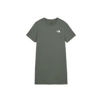 THE NORTH FACE ESSENTIAL Short Sleeved Dress Women's Gray/Khaki