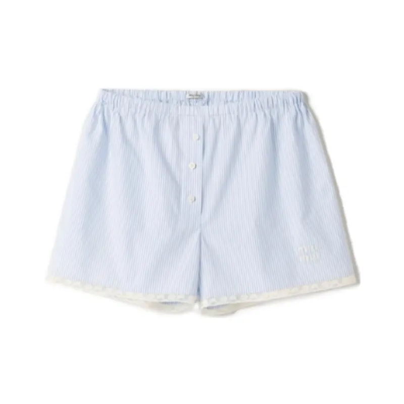 MIU MIU SS23 Casual Shorts Unisex Blue-0