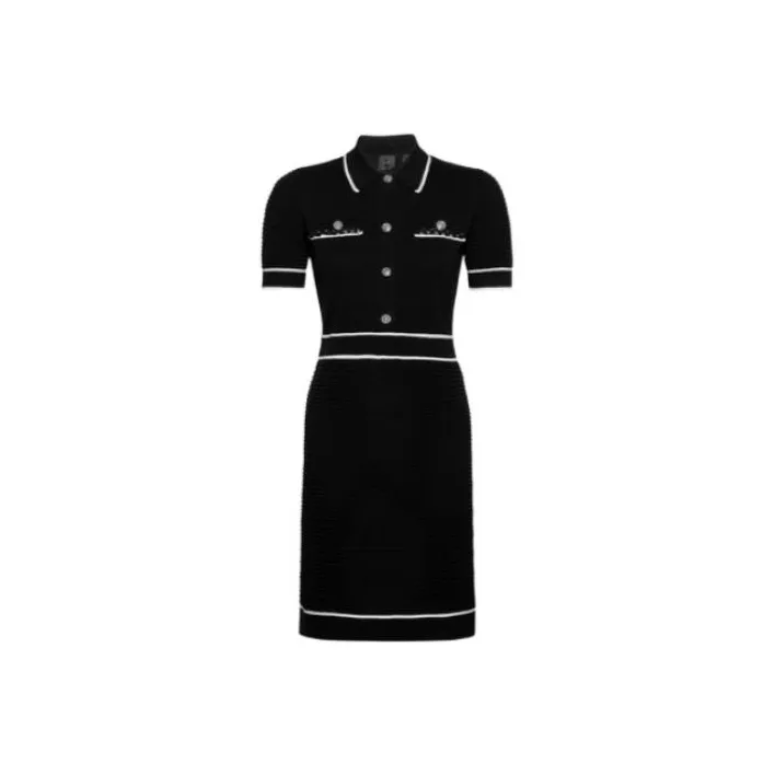 PINKO Short Sleeved Dresses Women's Black-0
