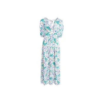 BESIONIA SS24 Short Sleeved Dress Women's Green