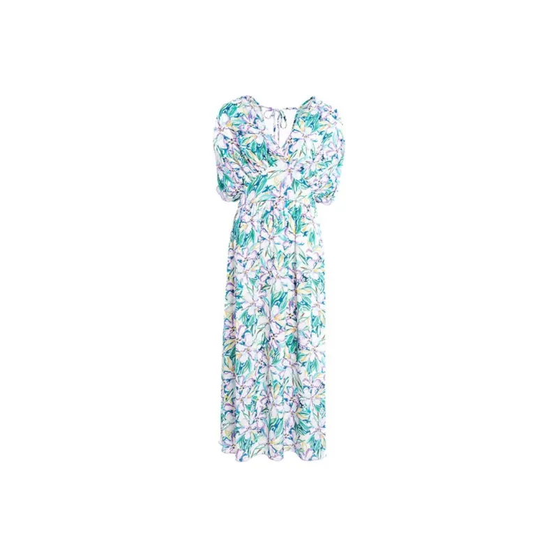 BESIONIA SS24 Short Sleeved Dress Women's Green-0