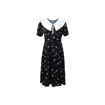 LOFT SHINE SS22 Flared Dress Dress Black