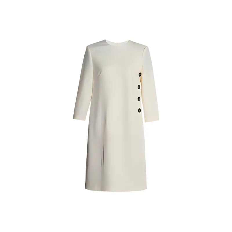 ROEYSHOUSE Long Sleeved Dresses Women's Ecru-0