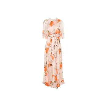 Erdem Floral print Silk Maxi Dress