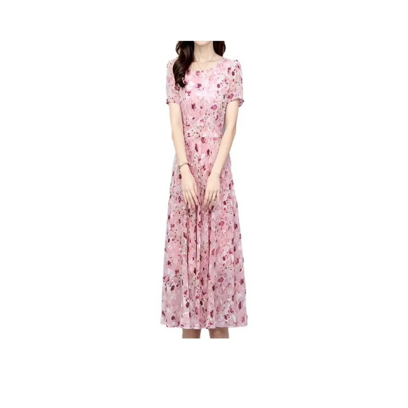 Mapping Short Sleeved Dresses Women's Pink-0