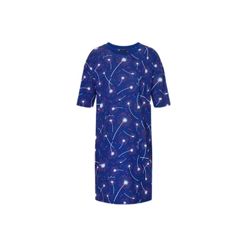 MOSCHINO Short Sleeved Dresses Women's Blue