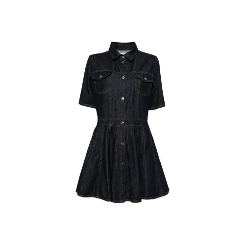 MSGM Button down Denim Mini Dress