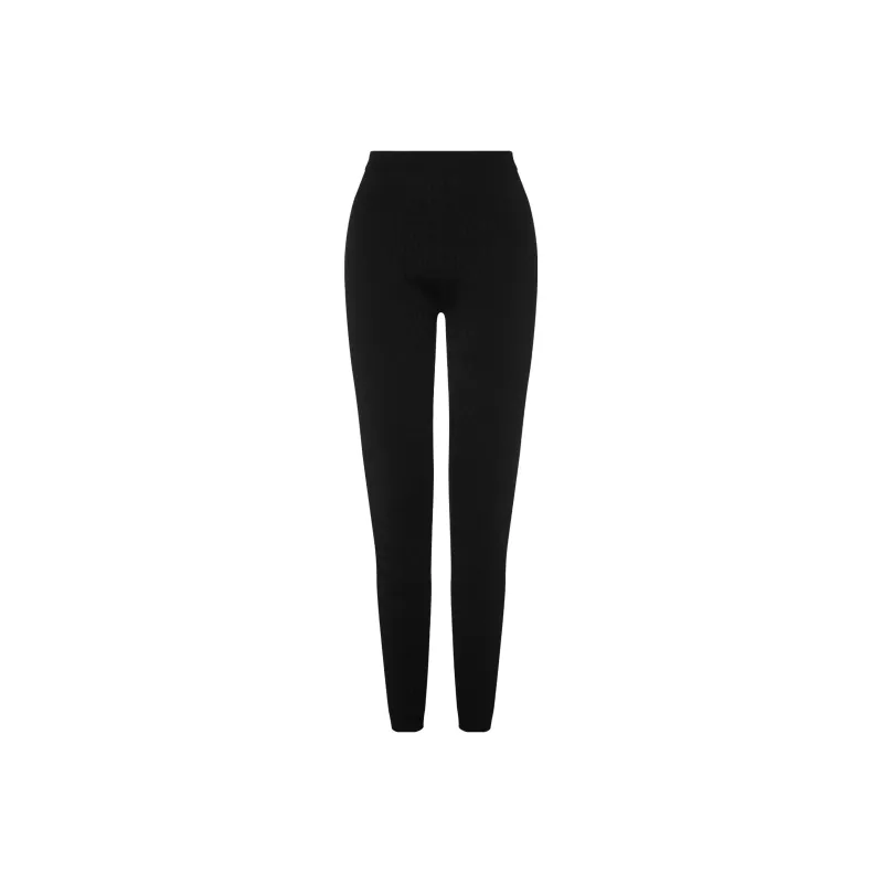 MOSCHINO Logo-pattern Print Knit Leggings-0