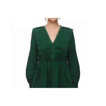 Self portrait Long Sleeved Dresses Women's Green