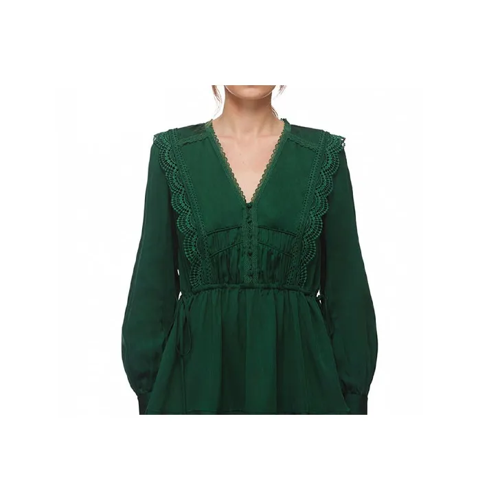 Self portrait Long Sleeved Dresses Women's Green-0