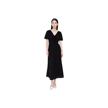 TKY SHOP Short Sleeved Dress Women's Black
