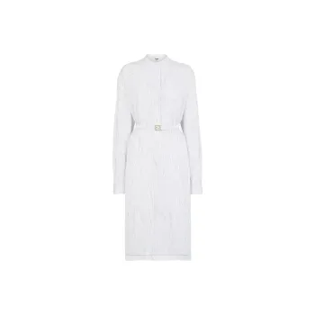 FENDI SS24 Long Sleeved Dress Women's White