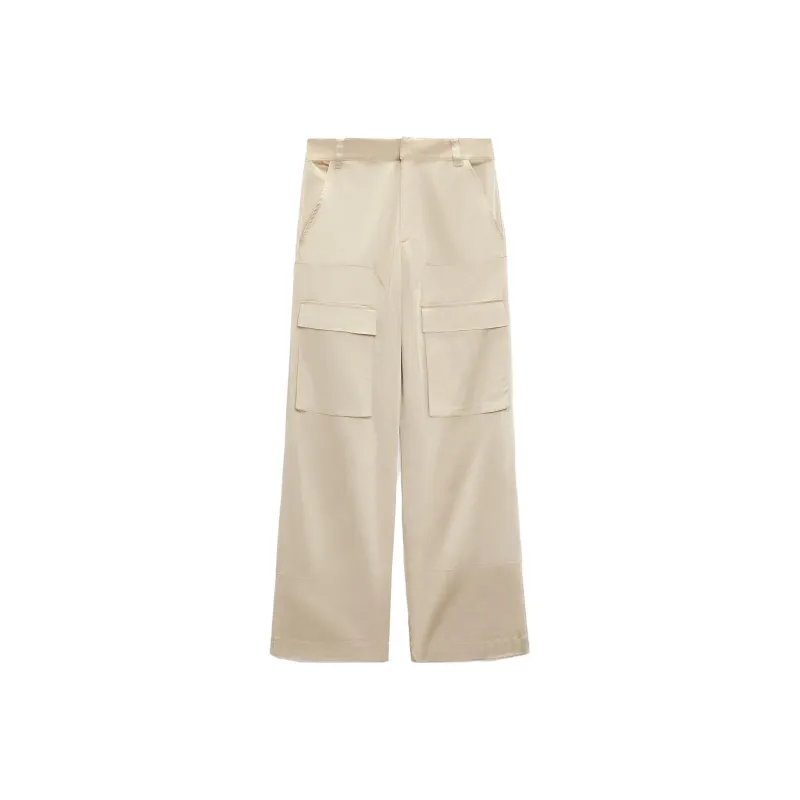 ZARA Cargo Pants Women's Gray-0