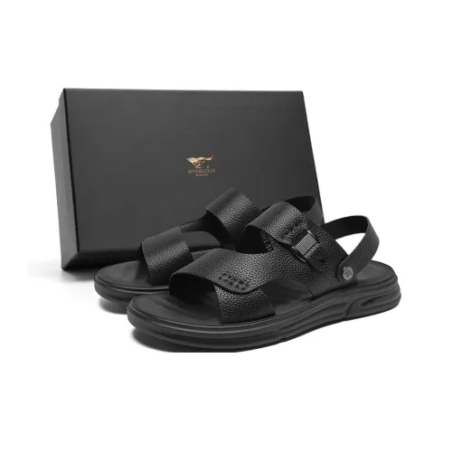 SEPTWOLVES Beach Sandals Men's Black