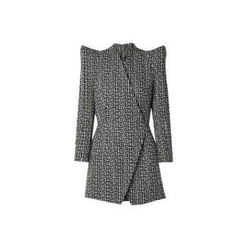 BALMAIN Long-Sleeved Dresses Women's Gray