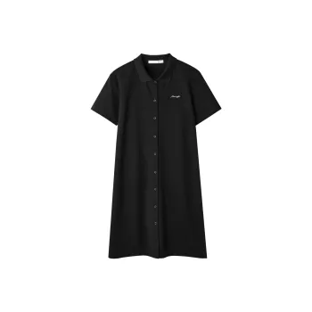 HLA Short Sleeved Dresses Women's Black V2