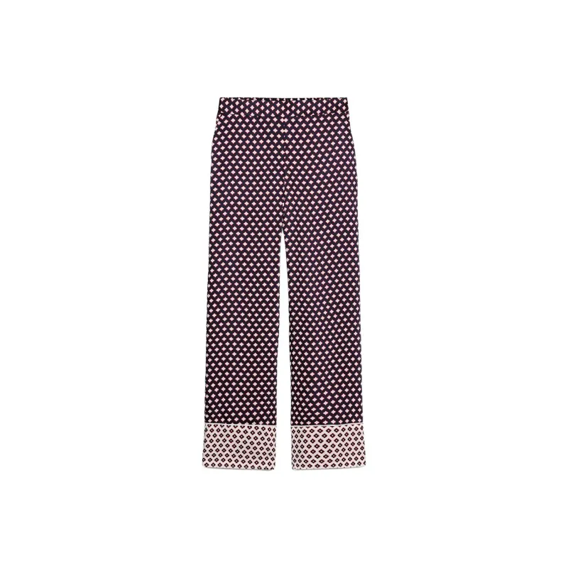 ZARA Casual Pants Women's Red/Sea Blue-0