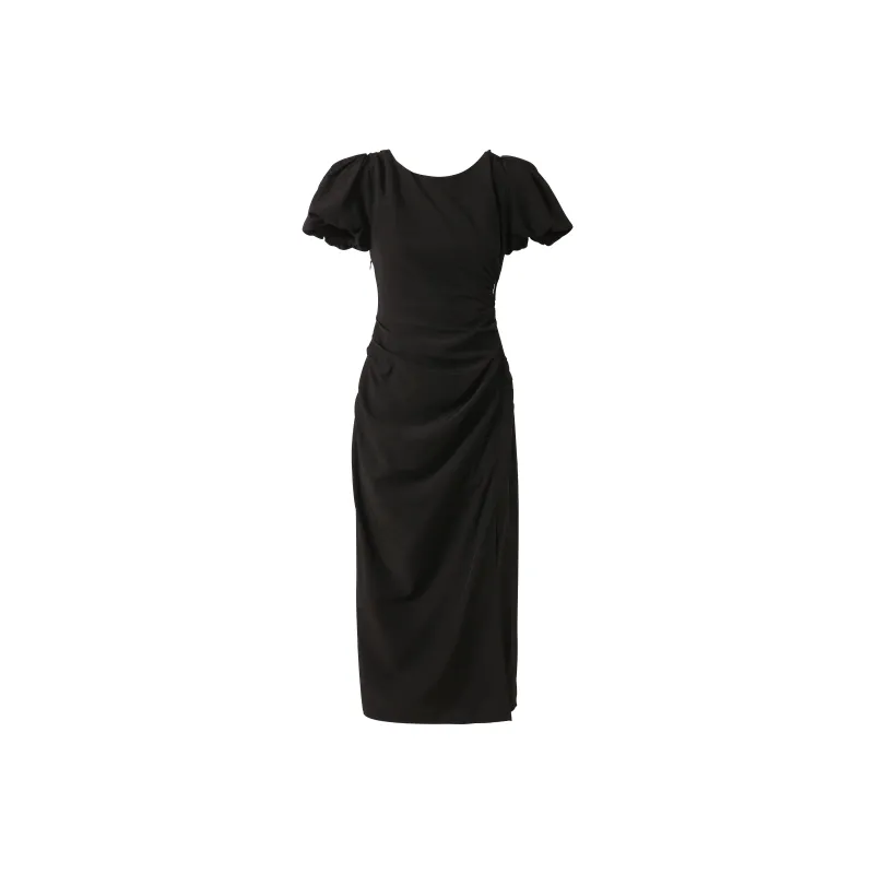 YESWOMEN Short Sleeved Dresses Women's Black-0