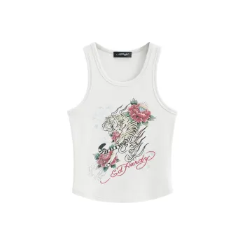 Ed Hardy SS25 Tank Top Women's Light Smoke Gray