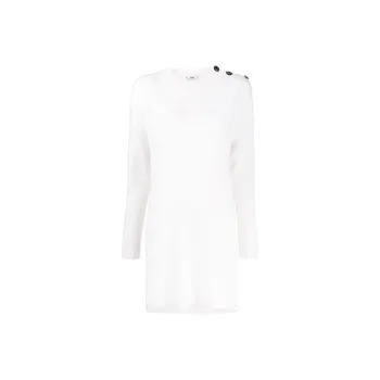 FENDI Long-Sleeved Dresses Women's White