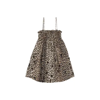 GANNI Sleeveless Dresses Women's Brown