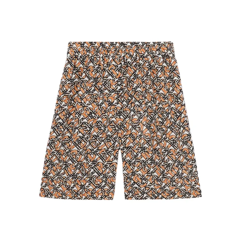 Burberry Tb Monogram Shorts White/Beige-0