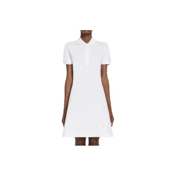 THOM BROWNE Short Sleeved Dresses Women's White
