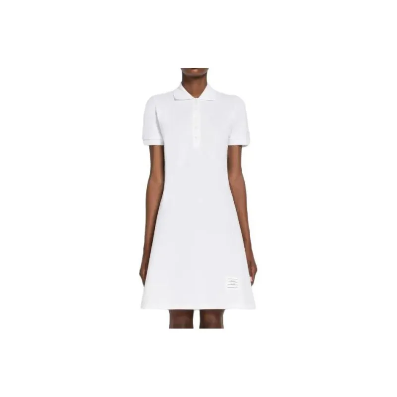 THOM BROWNE Short Sleeved Dresses Women's White-0