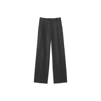 Sandro Striped Wool Tailored Trousers