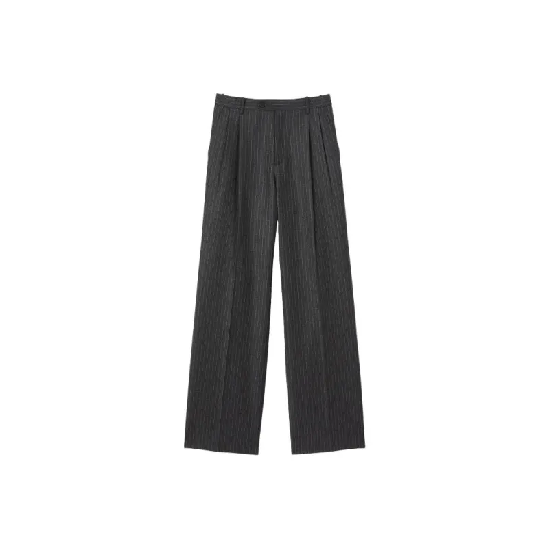 Sandro Striped Wool Tailored Trousers-0