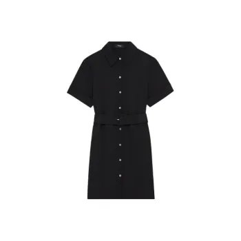 THEORY Short-Sleeved Dresses Women's Black