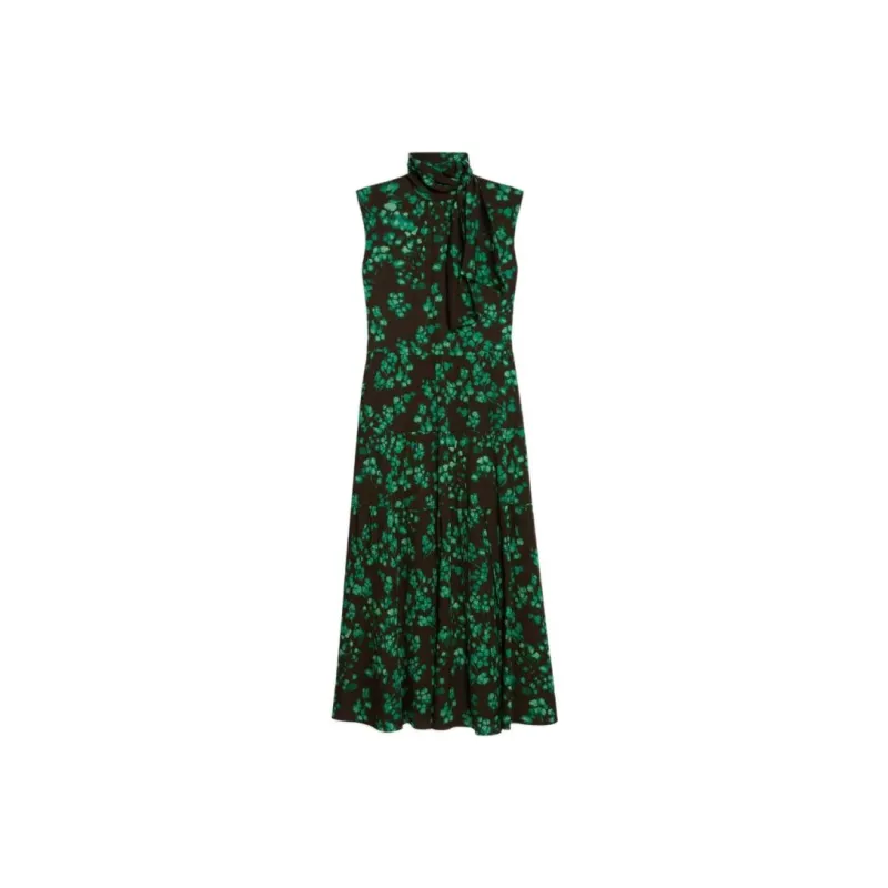 THEORY Sleeveless Dresses Women's Green-0