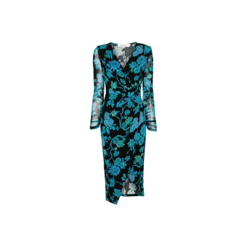 DVF Diane Von Furstenberg Nevine Floral print Midi Dress
