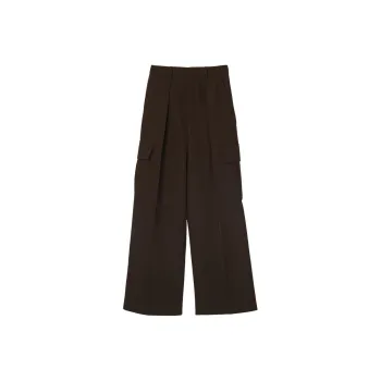 Burberry Wide leg Wool Cargo Trousers